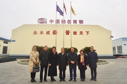 中國塑協(xié)理事長王占杰一行赴公司視察指導工作